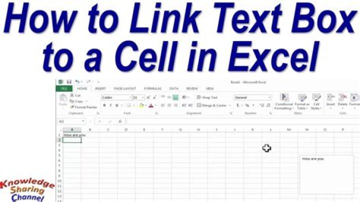Can I link a Text Box to a cell in Excel?