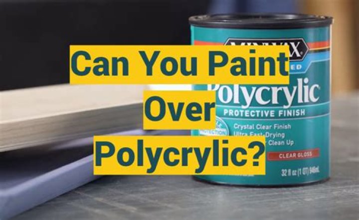 Can you put Polycrylic over a sticker?
