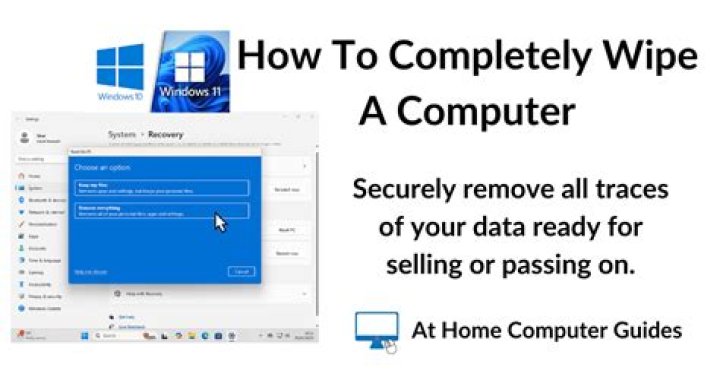 Does factory reset completely wipe computer?