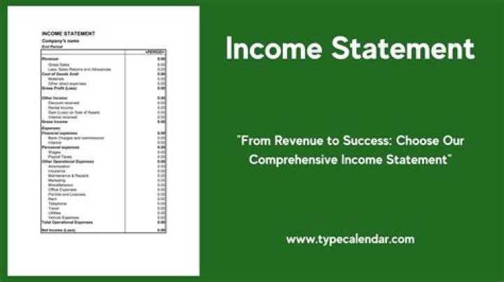 What is income statement account with example?
