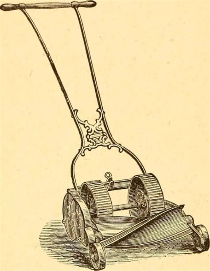 What was the very first lawn mower?